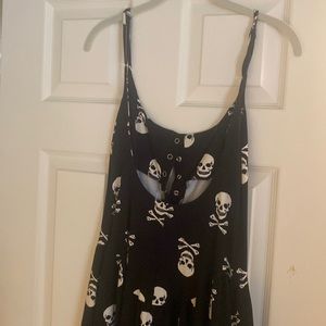 Vintage Betsy Johnson mini skull dress